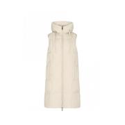 Geruite Gewatteerde Damesvest MOS Mosh , Beige , Dames