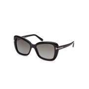 Stijlvolle zonnebril voor modeliefhebbers Tom Ford , Black , Dames