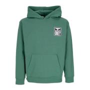 Premium Hoodie met Ogen Pictogram Obey , Green , Heren