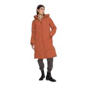 Mmnova Square Down Coat in Burnt Ochre MOS Mosh , Orange , Dames