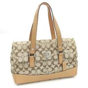 Pre-owned Canvas shoulder-bags Coach Pre-owned , Beige , Dames