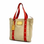 Pre-owned Fabric louis-vuitton-bags Louis Vuitton Vintage , Beige , Da...