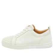 Pre-owned Leather sneakers Christian Louboutin Pre-owned , White , Her...