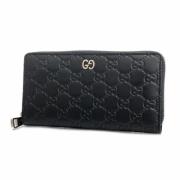 Pre-owned Leather wallets Gucci Vintage , Black , Dames