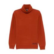 Gezellig Whisky Coltrui Sweater A.p.c. , Orange , Dames