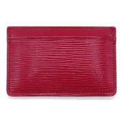 Pre-owned Leather wallets Louis Vuitton Vintage , Red , Dames