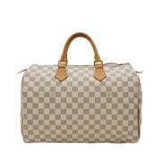 Pre-owned Canvas louis-vuitton-bags Louis Vuitton Vintage , White , Da...