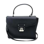 Pre-owned Leather handbags Salvatore Ferragamo Pre-owned , Black , Dam...