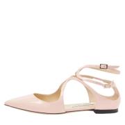 Pre-owned Leather flats Jimmy Choo Pre-owned , Pink , Dames