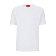 Witte T-shirt Hugo Boss Dozy Model 50480434 Hugo Boss , White , Heren