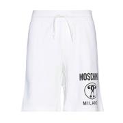 Witte Casual Shorts Ss22 Moschino , White , Heren