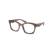 Kristalbruine Acetaatbril Prada , Brown , Unisex