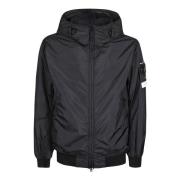 Puffer Jacket Stone Island , Black , Heren