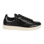 Python Warwick Sneakers Tom Ford , Black , Heren