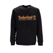 Logo Crewneck Sweatshirt Est. 1973 (Zwart) Timberland , Black , Heren