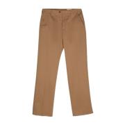 Beige Katoenen Gabardine Broek Alexander McQueen , Beige , Heren