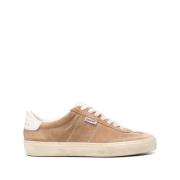 Beige Suède Panel Sneakers Golden Goose , Beige , Heren