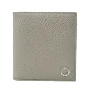 Pre-owned Leather wallets Bvlgari Vintage , Gray , Heren