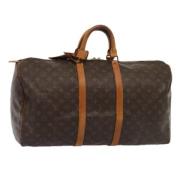 Pre-owned Canvas handbags Louis Vuitton Vintage , Brown , Dames