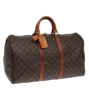 Pre-owned Canvas travel-bags Louis Vuitton Vintage , Brown , Dames