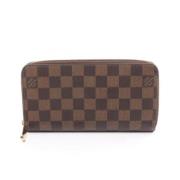 Pre-owned Coated canvas wallets Louis Vuitton Vintage , Brown , Dames