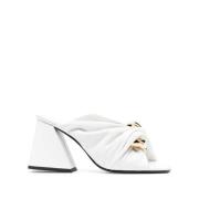 Chain Twist Leren Muiltjes JW Anderson , White , Dames