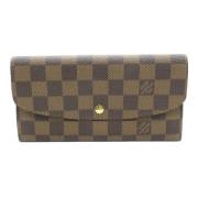 Pre-owned Coated canvas wallets Louis Vuitton Vintage , Brown , Dames