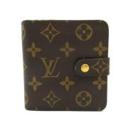 Pre-owned Coated canvas wallets Louis Vuitton Vintage , Brown , Dames