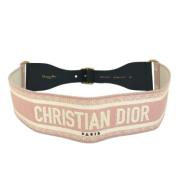 Pre-owned Fabric belts Dior Vintage , Pink , Dames