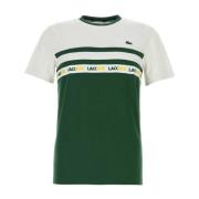 Tweekleurig polyester T-shirt Lacoste , Multicolor , Heren