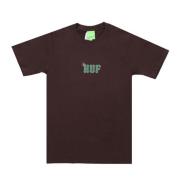 Sideline Tee Chocolate T-shirt HUF , Brown , Heren