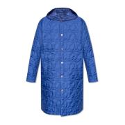 Gewatteerde jas met capuchon Etro , Blue , Heren