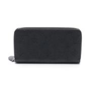 Pre-owned Leather wallets Louis Vuitton Vintage , Black , Dames