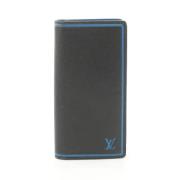 Pre-owned Leather wallets Louis Vuitton Vintage , Black , Heren