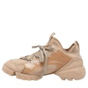 Pre-owned Rubber sneakers Dior Vintage , Beige , Dames