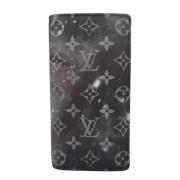 Pre-owned Leather wallets Louis Vuitton Vintage , Gray , Dames