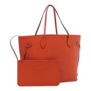 Pre-owned Leather shoulder-bags Louis Vuitton Vintage , Orange , Dames