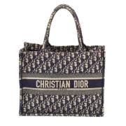 Pre-owned Canvas totes Dior Vintage , Blue , Dames