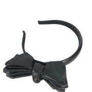 Pre-owned Leather hair-accessories Miu Miu Pre-owned , Black , Dames