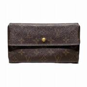 Pre-owned Fabric wallets Louis Vuitton Vintage , Brown , Dames