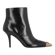 Zwarte platte schoenen met metalen neus Pinko , Black , Dames