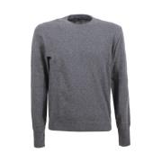 Kasjmier Crew Neck Sweater Antraciet Drumohr , Gray , Heren