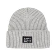 Winter Ribgebreide Beanie Muts MC2 Saint Barth , Gray , Heren