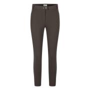 Diagonale Streep Skinny Broek Seductive , Brown , Dames