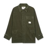 Oversized Corduroy Werkjas Mads Nørgaard , Green , Dames