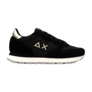 Zwarte Sneakers Ally Goud Zilver Sun68 , Black , Dames