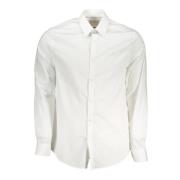 Wit Overhemd met Lange Mouwen Slim Fit Guess , White , Heren