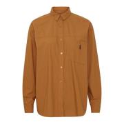 Stijlvolle Bafibio Shirt Blouse Komijn Ball , Brown , Dames