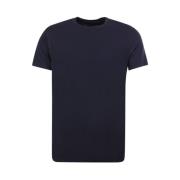 Blauwe Crew-neck T-shirt en Polo Emporio Armani , Blue , Heren