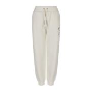 Casual witte broek met logo detail Armani Exchange , White , Dames